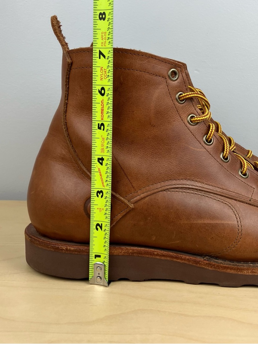 Origin Men’s Size 9.0 Coronado Brown Leather Boots Lace Up Made In Maine USA - Picture 14 of 14